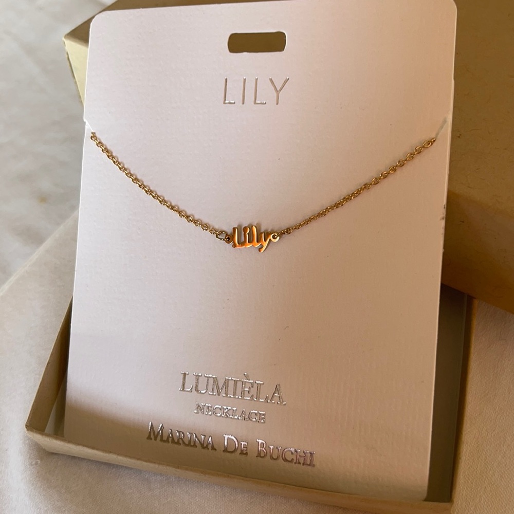 Personalized “Lily” Boutique Adjustable Necklace